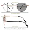 Óculos de sol Shinu Óculos Progressivos Mulheres Quadro de Titânio Lentes Pocromáticas Miopia Leitura Multifocal