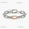 DY Ontwerper David Yurma Armbanden Sieraden Armband Eenvoudig en Elegant Populair Geweven Gedraaid Touw Ring David Armband Hoge Kwaliteit Mode Luxe Bruiloft 856