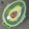 Garrafas de armazenamento 1 pc abacate saver keeper claro verde reutilizável titular recipiente tampa guacamole recipientes de frutas geladeira