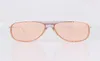 Lunettes de soleil Pilot Metal Cadre Femmes Pink Lens Ivory Tips011109225