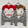 Chandail femmes automne col rond motif coeur mode à manches longues femmes haut de gamme Cardigan tricot chandails manteaux