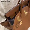 Große Hac-Handtasche, 40 cm, Markendesigner, 50 cm, Tragetasche für Herren, braune Farbe, Luxustasche, vollständig handgefertigte Nähte mit Wachslinie, Togo Bk, echtes Leder