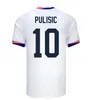 USWNT USASサッカージャージーフットボールシャツ2024 4スターメンキッズキットUSMNT 24-25 MAILLOT DE FOOT MEN CONCACAF GOLD CUP 2024 WOMEN'S WORLD MCKENNIE SMITH MORGAN