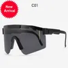 P verano hombres PRIMAVERA moda gafas de sol gafas de motocicleta mujeres Dazzle color Ciclismo Deportes viento al aire libre Gafas de sol marco grande 25 COLORES AAAAA