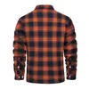 Magcomsen Heren Fleece Plaid Flanel Shirt Jas Butt Up Casual Cott Jas Dikker Warme Lente Werk Jas Sherpa Bovenkleding a6ef #