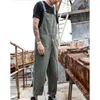 lightweight Overalls With Pockets Men'S Bib Overalls Fi Relaxed Fit Casual Jumpsuit Cott Denim Trousers Daily Wear M0Ok#