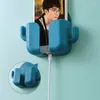 Hooks Wall-Mounted Mobile Phone Holders Wall Shelf Key Holder Rack Home Decoration Remote Control Storage Box Room Organizer