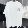 Versão corretamente atualizada do novo produto Croix 24SS Ao Diamond, camiseta de manga curta com estampa fosca e desgastada, gola redonda, para homens e mulheres