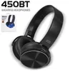 450BT Draadloze hoofdtelefoon Bluetooth-headset Muziekspeler Intrekbare hoofdband Surround-stereo-oortelefoon met microfoon voor pc-smartphone 1140089