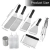 Tillbehör GRIDDLE TILLBEHÖR SET CAMP CHEF GRIDDLE 9st Flat Top Grill Accessories Set With Griddle Scraper, Metal Spatula BBQ Tools