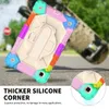 Colorful Rotated Kickstand Tablet Cases for Ipad Samsung Galaxy Tab A7 Lite T220 T225 A 8 T290 Heavy Duty Military Protective Shockproof Cover Handle Shoulder Strap