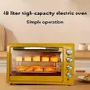 Multi-functional 48L Electric Oven - Large Capacity, Four Layer Baking, Easy Knob Operation