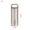 Jars Titanium Pill Box Waterproof Pure Pill Box Case Bottle Drug Holder Container Keychain Medicine Box First Aid Medicine Storage