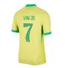 2024 Antony Casemiro Jesus Braziliës voetbaltruien Richarlison Camiseta Raphinha Paqueta Vini Jr Rodrygo Brasil Maillots voetbalshirt 23 24 Men Kids Uniform
