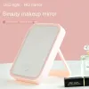 Lastoportsen Makeup Mirror Charging Complement Table Folding Portable Mirror LED Makeup Mirror With Light