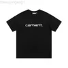 Designer Carharttt T-shirt Carharrt Version correcte de Carthart Lettres brodées T-shirt à manches courtes Hommes et femmes Col rond Lâche Couleur unie Couple Mode