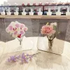 Vases Modern Rectangle Flower Vase Ins Clear Acrylic Photo Frame Vase Living Room Office Vase Flower Holder Desktop Home Decoration