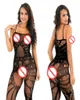 Plus Size Spaghetti Strap Bodystocking Full Body a rete Calza per il corpo sexy modello drago collant di pizzo un pezzo da notte chem4675077