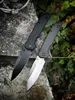 1PCS NOWOŚĆ KS2038 Wysokiej jakości kieszonkowy nóż D2 Stone Wash/Black Coated Blade CNC Aluminium Aluminium Uchwyt Outdoor Survival EDC z pudełkiem detalicznym