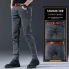 designer Clothes Men Autumn Korean Fi Men Elastic Stretch Tight Fit Versatile Youth Slim Male Skinny Jeans Pants Trousers O619#