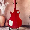 Guitarra elétrica LP de 6 cordas Ace Freire personalizada feita à mão com captadores HHH acabamento brilhante vermelho cereja