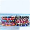 Charm Armbänder Boho Ethno-Stil Handgewebtes Armband für Frauen Colorf Surfer Freundschaft Geschenk ZubehörCharm Drop Delivery Schmuck Dhogk