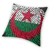 Kudde Algeriet Flag Square Case Polyester Decorative 45 45cm Covers