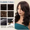 Nataghair Long Brown With Bangs Human - Straight Wig 100% Virgin Remy Curly for White Black Women Natural Looking Hair Replacement Wigs