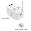 All-in-One-Universal-Adapter für internationale Stecker, 2 USB-Anschlüsse, Weltreise-Wechselstrom-Ladegerät-Adapter, AU-US-UK-EU-Konverter