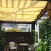 NETS 180GSM 95% AntiUV HDPE Fabric infällbar våg Solskugga Net Garden Pergola Swimming Pool Shading Sails Sliding Canopy