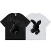 Men's T Shirts 2024 Classic Fashion ADLV Baby Face Shirt Simple Letter Logo Loose Short Sleeved Boy Girl Princess Doughnut T-shirt