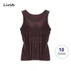 Women's Tanks Camis Womens tank top with chest pads stretchable push up top sleeveless tank top sexy and casual Korean SA1201 24326