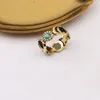 20 Style Classic Fashion Designer Lady Rings Women Charms Wedding Supplies Gold Plated Crystal Metal Ring Smycken Partihandel