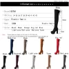 Bottes Qutaa 2020 Femmes Over the Knee High Boots Sexy Elegant Winter Shoes Square High Heel Round Toe Plateforme Femmes Bottes Taille 3443