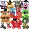 Bambole di peluche 18 cm FNAF peluche Kawaii Freddys Animal Fox Bonnie Bear Nastro peluche ripiene Inventario Peluche Regalo di compleanno AAA T240325