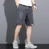 Neue Sommer Männer Denim Shorts Kordelzug Lose y2k Fi Tasche Street Hip Hop Männlichen Jeans Kurze Jogginghose S-5XL W2A9 #