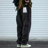 americano pantaloni di velluto a coste vintage per uomo abbigliamento giapponese streetwear pantaloni casual di alta qualità harajuku pantaloni larghi marroni I9dP #