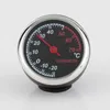 2024 3 stks/set Klokken 2 In 1 Functie Auto Thermometer Hygrometer Duurzaam Quartz Spiegel Klok Decoratie Auto Decoratie Accessoires