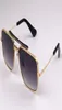New popular sunglasses TYPE403 men design K gold retro square frame fashion avantgarde style top quality UV 400 lens outdoor eyew2092420