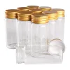 Bocaux 24 pièces 30 ml 30*70mm bouteilles en verre avec couvercles en aluminium doré bocaux en verre flacons en verre pour cadeau artisanal de mariage