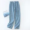 Broek Gaas voor Heren Cott Hombre Slaap Pyjama Nachtkleding Broek Korte Mannen Pijama Pyjama Bodems Q0ZH #