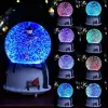 Pudełka muzyczne kryształowa kula piękna para globemusical Crystal Ball Ornament z kolorowymi światłami na prezent walentynkowy