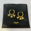 CE Ear Stud luksusowe kolczyki projektant biżuterii