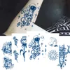 100 Stücke Großhandel Saft Anhaltende Tinte Temporäre Tattoos Körperkunst Wasserdicht Aufkleber Löwe Wolf Mann Axt Tatoo Arm Flügel Fliegen Rose Frauen 240311