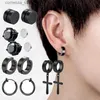 Manchette d'oreille Manchette d'oreille 10 paires Clip d'oreille Faux cerceaux d'oreille pour hommes et femmes Clip d'oreille magnétique Clip en acier inoxydable sur boucles d'oreilles pendantes Y240326