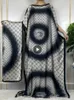 Стильная модная африканская женская одежда больших размеров Дубай Дашики Абая Свободный размер с принтом и шарфом Свободное длинное платье 240315