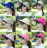 12 Style Womens Summer Hats قابلة للطي قبعة أشعة الشمس UV Protect Floppy Cappy Beach Hat في الهواء الطلق DC365