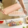 Tools Silicone Ice Cube Tray med lock 2 i 1 Ice Cube Storage Box Ice Cream Making Mold Party Bar Drinks Whisky Cocktail Ice Maker
