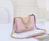 Brand Cross Body Soft leather cloud bag, small fragrant wind one shoulder crossbody bag, large capacity diamond grid chain bags