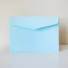 Atacado cor sólida produtos de papel kraft cartão postal obrigado notas envelope simples convite de casamento presente envelopes zz